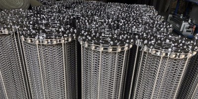 東莞生產鏈條式網帶 鏈桿式網帶廠家